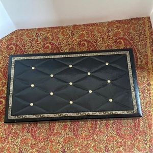 Vintage SWANK designed by Philippo made in Sweden black and gold mens valet box